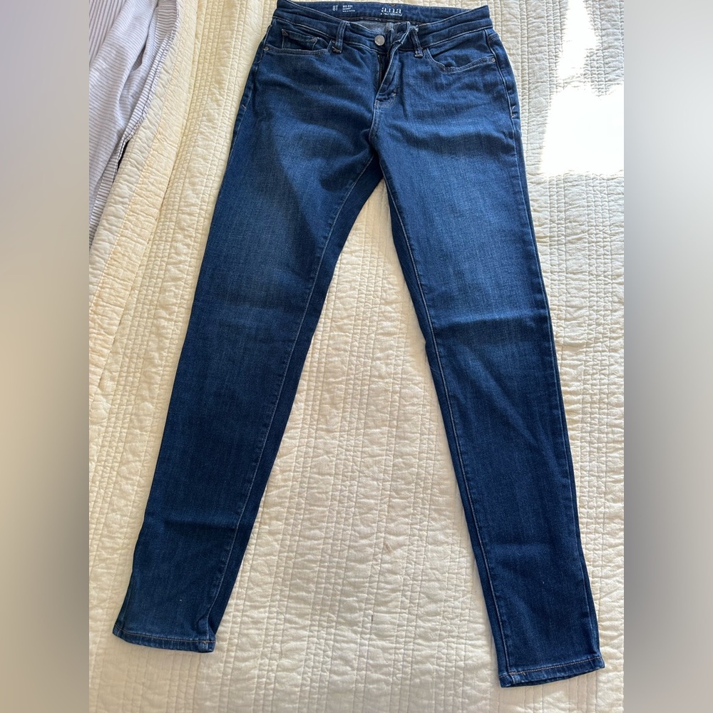a.n.a Dark Blue Women's Skinny Jeans 8 Tall long